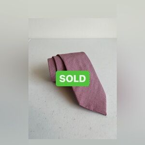 Gingham Tie, Red & Beige, J. Crew, 100% Cotton